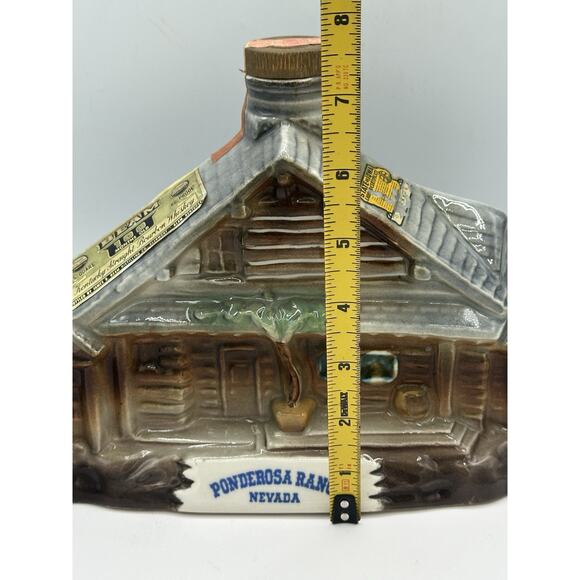 Vintage 1969 Jim Beam Ponderosa Ranch Nevada Lake Tahoe Decanter Bar Ware - Picture 8 of 9